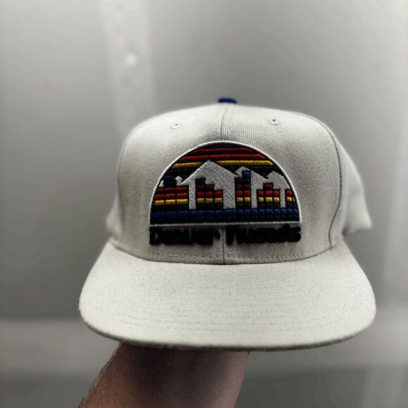 Denver Nuggets Downtown Snapback MItchell & Ness Cap Hat Barn Find New! - Picture 1 of 11